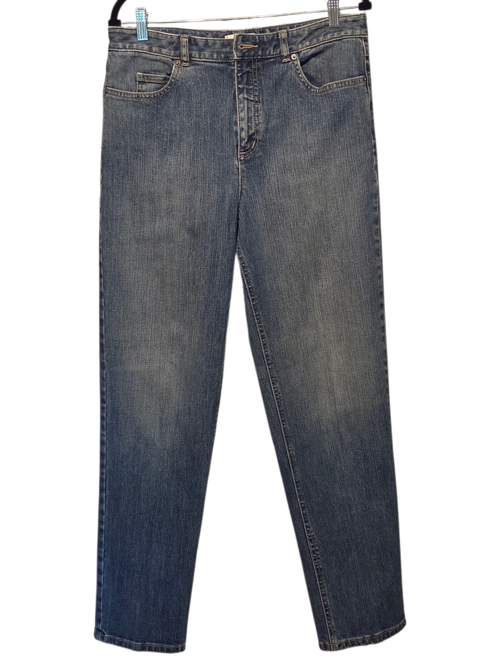 Talbots Straight Leg Jeans in Medium Blue Wash